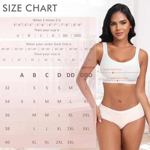 Image of Ganado Women Wireless Jelly Bra Seamless Full Coverage Bras