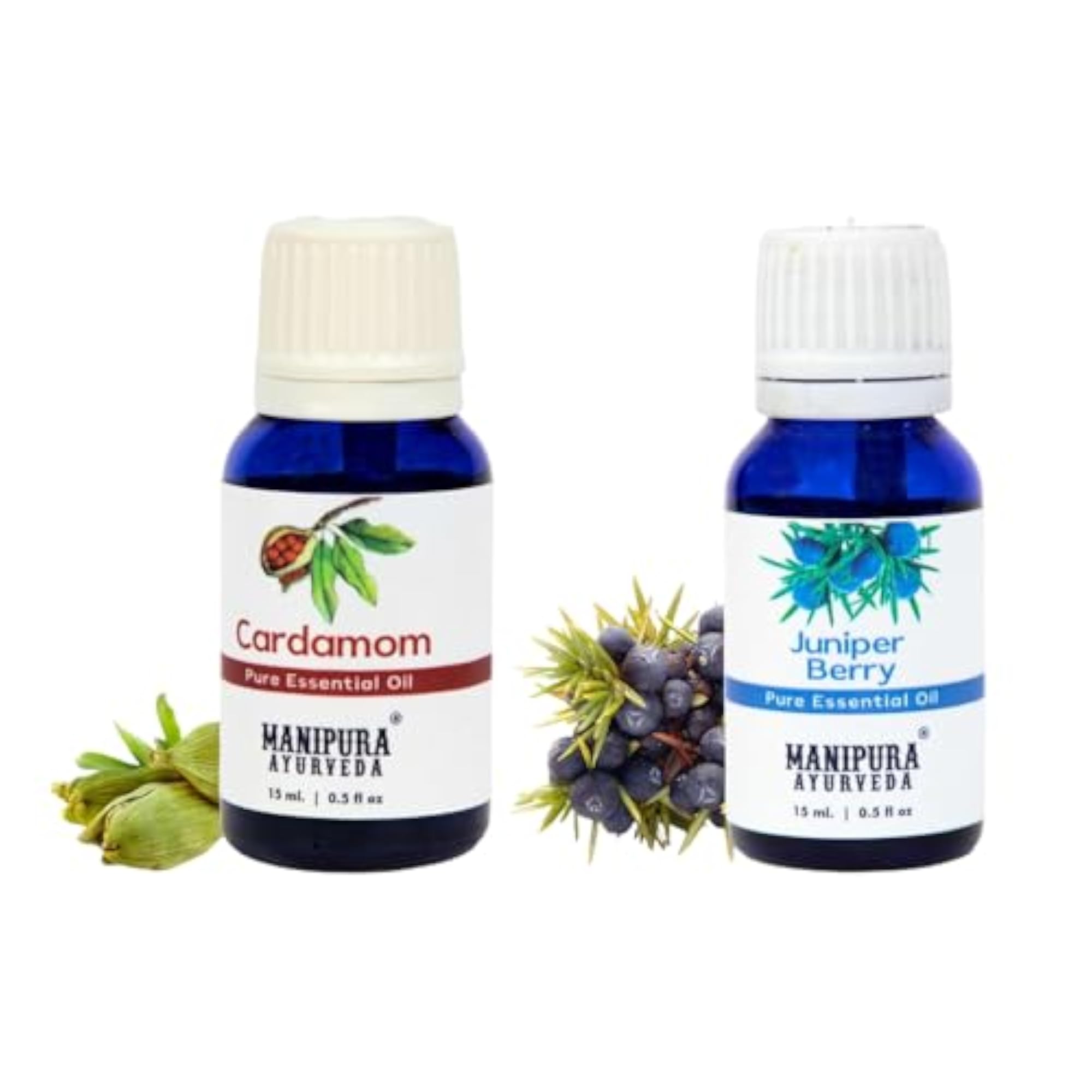 Cardamom & Juniperberry Oil Diffuser Combo Pack, 15 ml Each