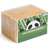 XAJH Bamboo Wood Toothpicks 3600 PCS, Double-Side Point, Round Wooden Tooth Picks with Box for Appetizer, Cocktail Olives, Cupcake Toppers, Cake Testing