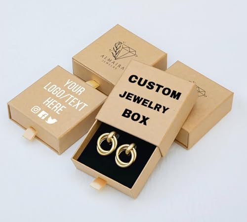 1-50pcs Custom Jewelry Boxes with Foam, Custom Jewelry Gift Box,P...