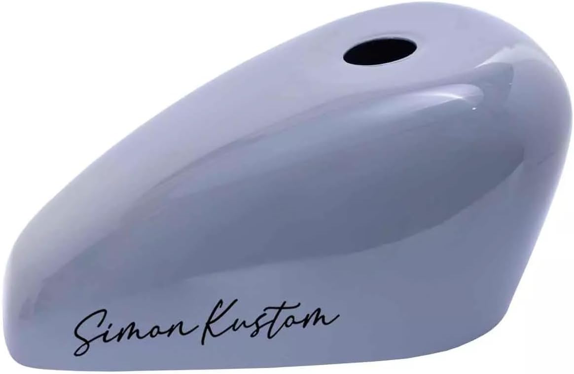 Motorcycle Gas Tank Cover SimonKustom Handscript (to Change
