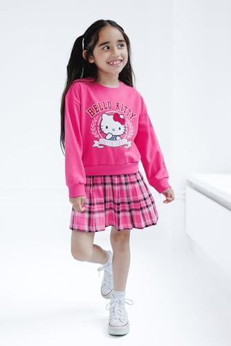 Hello Kitty Girls Flannel Oversized Dress Toddler to Big Kid Sizes (4T - 14-16)2