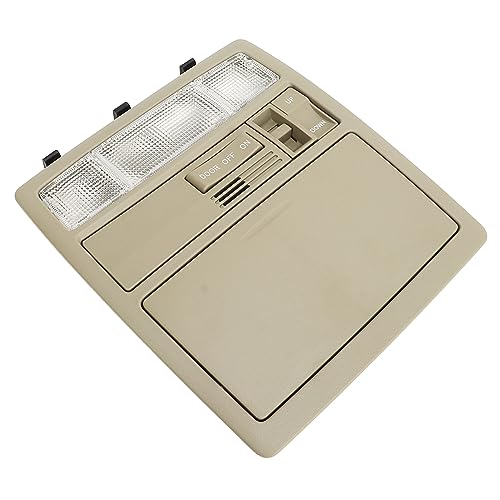 Klanata 63650-370-E0, Overhead Sunroof Switch Console, Interior Overhead Console with Glasses Storage, Car Roof Map Dome Light and Reading Lamp for Camry 2007-2011