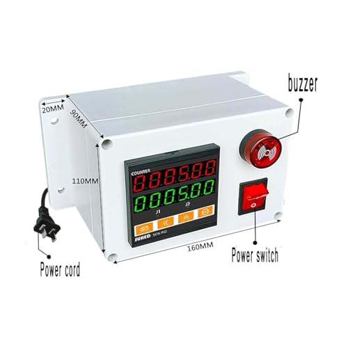 Medidor electrónico de longitud digital 0-999999 con salida de doble relé 4