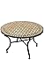 Produktbild ORIGINAL Marokkanischer Mosaiktisch Couchtisch ø 80cm Groß rund | Runder Kleiner Mosaik Gartentisch Mediterran | als Tisch Beistelltisch für Balkon oder Garten | Albaicin Beige Dunkelbraun