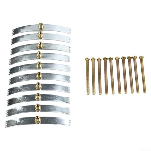 Juego de tornillos de reparación de caja de pared, 10 piezas, conexión de acero, kit de montaje de caja de enchufe fijo para reparación de enchufes eléctricos sueltos