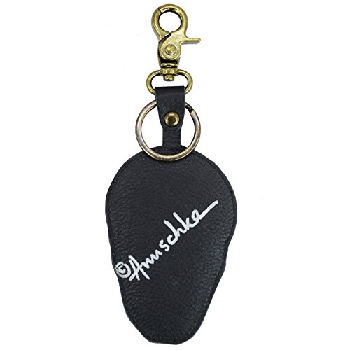 Image of Anuschka Women's Leather Key Charm - Hand-Painted Genuine Leather Charm with Keyring for Easy Attachment - K00