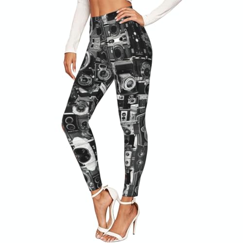 Leggings Retro Cool Camera para mujer: mallas suaves de compresión para entrenar con estilo