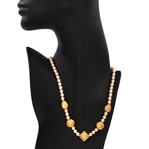 Mercedes Shaffer Pearl Element Strand Necklace(24K Gold-Plated, 16 Inches, With Simulated Pearls) Eco Chic Designs #TOP1