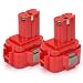 Produktbild [2 Stück] POWERGIANT Akku 9120 9,6V 3,0Ah NiMh Ersatzakku für Makita PA09 9120 9122 9134 9135 192596-6 192638-6 193099-3 193156-7 193977-7
