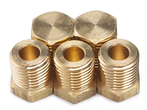 LTWFITTING Messing Fittings Stopfen mit Sechskant 1/4" BSPP Aussengewinde (5 Stücke) Cover