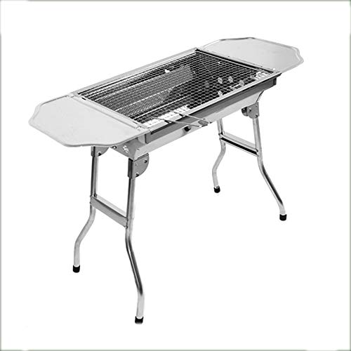 S Tragbare Falten Charcoal Grill - Edelstahl waschbarer und abziehbaren Garten Grill Herd Gestell leicht zu lagern Geeignet for