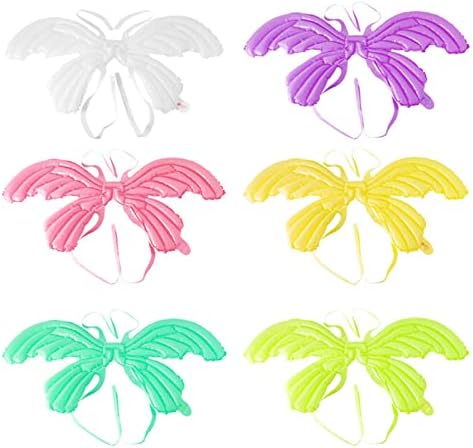 Pet Wearable Inflatable Butterfly Wings, Aluminium Foil Decorative Balloon, Fun Costume Accessory, for Small Medium Cats and Small Dogs, Pet Photo Shoot Party Decoration — view 5