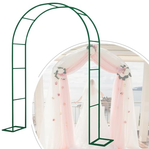 Arche de mariage en métal haut de gamme avec socle robuste pour cérémonie