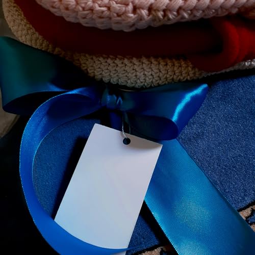 Image of Double Face Royal Blue Satin Ribbon 7 /8 inch X 25 Yards Polyester Royal Blue Ribbon for Gift Wrapping Very Suitable for Weddings Party Invitation Decorations and More