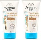 Aveeno Baby Kids Face & Body Moisturising Lotion (Pack of 2)