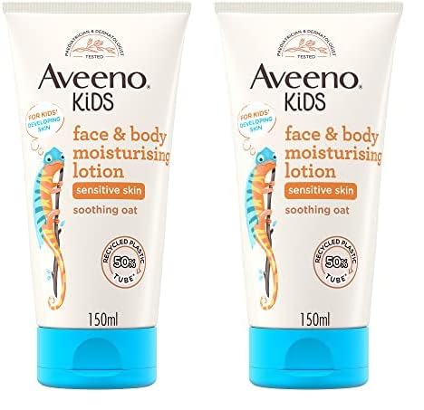 Aveeno Baby Kids Face & Body Moisturising Lotion (Pack of 2)