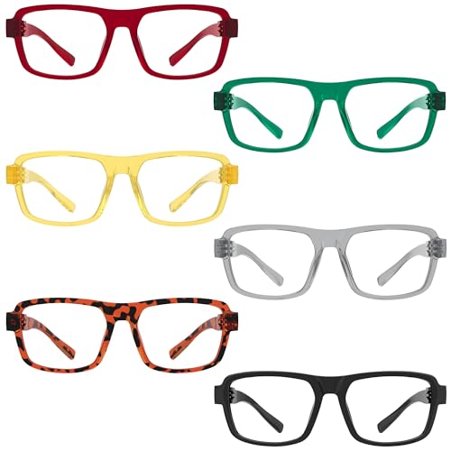 Eyekepper Reading Glasses Men 1.50 Readers for Women 6 Pack Stylish