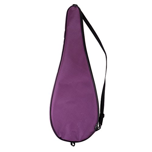 Dolity Capa de raquete de squash impermeável com fivela para pendurar cor opcional - Roxo