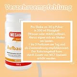 MEGAMAX Aufbaukost 500g Neutral - Astronautennahrung zur Kräftigung und zunehmen bei untergewicht - Trinknahrung hochkalorisch für Gewichtszunahme - Lactosearm -