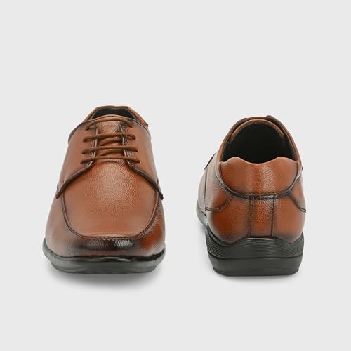 Image of Centrino Formal Shoes for Men | Lightweight Comfortable Office Shoes for Man Stylish | Cushioned Insole Lace-Up Shoes for Men | Durable TPR Sole | Trendy Classic Design Footwear for Men (8116)