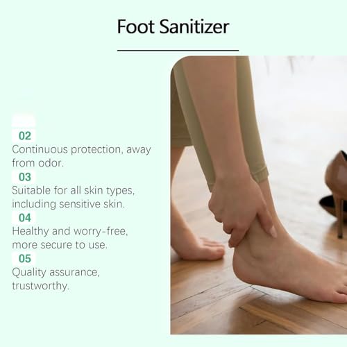2PCS Foot Sanitizer Spray with Tea Tree Oil,Clear Foot Sanitizer Spray,Tea Tree Oil, 100 ml/3.5 oz
