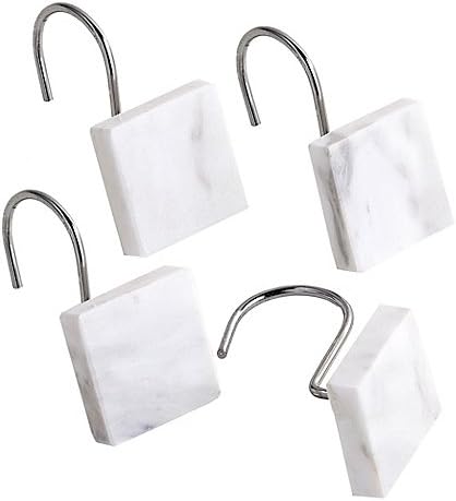 Curtain Hooks Crafted Of Genuine Marble Set of 12