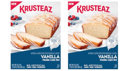 Krusteaz Vanilla Pound Cake, 16.5 OZ (Pack of 2)