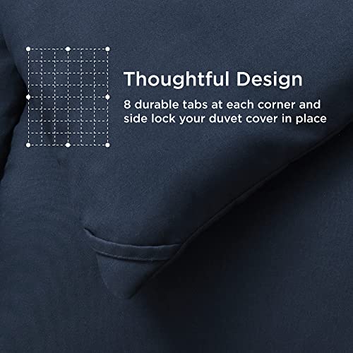 Bedsure Duvet Insert Full Comforter Navy - All Season Quilted Down Alternative Comforter For Full Bed, 300Gsm Mashine Washable Microfiber Bedding Comforter With Corner Tabs #TOP3