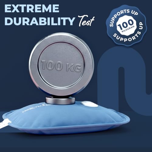 Image of HealthSense Electric Hot Water Bag for Pain Relief | Heating Pad & Hot Pack for Back, Shoulder, Knee & Period Pain | Heat Pad Electric with Fast 8-Min Heat-Up, 3rd Gen Charger, 8-Layer Protection, Ultra-Soft Fabric & Curve Design | Heat-Mate HB850