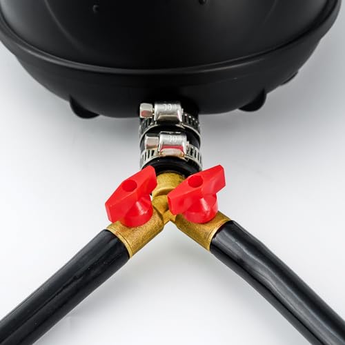 Luckerain-Pond-Aerator-Water-Garden-Pond-Air-Pump-Koi-Pond-Pump-16000-Gallons-Complete-Pond-Aerators-for-Outdoor-Ponds2-Weighted-Air-Line-and-2-Submersible-Diffuser-StickBlack Luckerain Pond Aerator Water Garden Pond Air Pump Koi Pond Pump 16000 Gallons Complete Pond Aerators for Outdoor Ponds2 Weighted Air Line and 2 Submersible Diffuser StickBlack