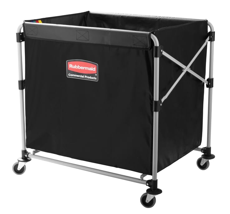 Image of Rubbermaid Commercial Products Replacement Bag for Bushel Collapsible X-Cart for Laundry /Towel /Hospitality /Clothes, 8 Bushel (Pack of 2)