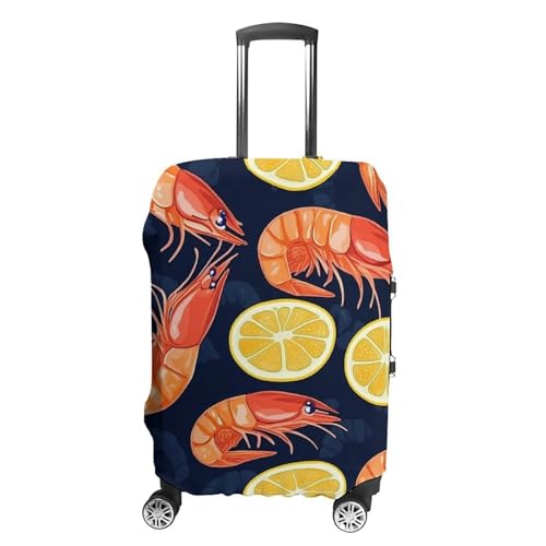 Lobster Print Travel Luggage Cover Suitcase Protector Baggage Covers for Men Women M