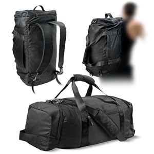 ALFAPAK Czarny Plecak Torba Marynarska 45 Liter