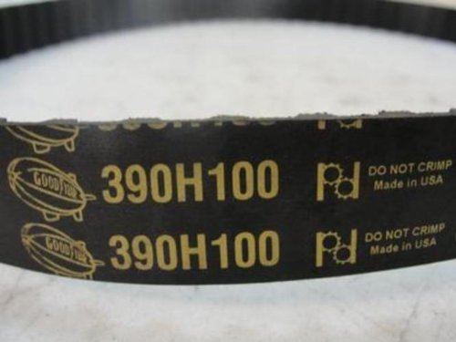 Carlisle 390H100 Synchro-Cog Synchronous Timing Belt, Rubber, 39