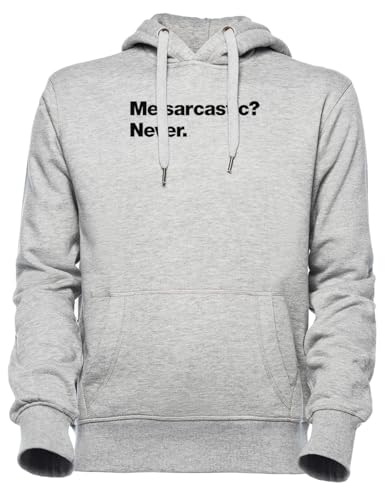 Sweat à capuche homme femme Luxogo Me Sarcastic original en coton gris confortable