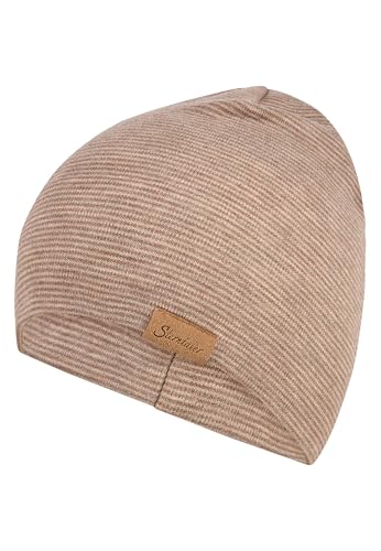 Sterntaler Beanie aus Mischgewebe mit dünnen Streifen - kuschelige Unisex...