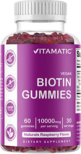 Vitamatic Magnesium Gummies & Biotin Gummies - 60 Vegan Gummies Each #TOP2