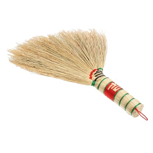 Yardenfun Balai à Main Mini en Genêt Naturel Balai De Bureau Compact Outil De Nettoyage Portable pour Lit Et Petite Surface