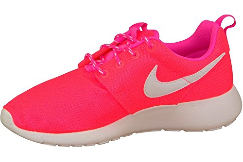 Nike Kids Rosherun (Gs) Lava/Glow/White/Pink Pow Running Shoe 52