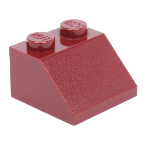 Preisvergleich Produktbild 20 Stück LEGO "Dachstein 45° 2x2 Noppen" in Rot.