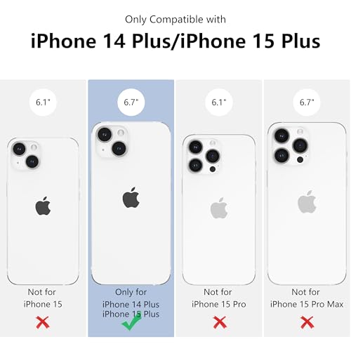 Coque silicone iPhone 15 Plus antichoc magnétique coque translucide violette - 2