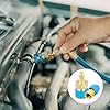 Gudalea R1234yf to R134a Adapter, R1234yf Quick Couplers Kit, High/Low Side R1234yf to R134a Adapters for AC Charging R-1234yf Refrigerant Air Conditioning System Hose Fitting #3