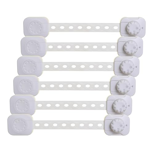 Image of Dreambaby Twist 'N Lock Multipurpose Latch - Child Safety Locks - White - 6 Pack - Model L1435