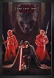 lider supremo snoke identidad Material: MDF 1art1 Star Wars Póster con Marco (Madera DM) - Episodio VIII Los Últimos Jedi, Líder Supremo Snoke Y Kylo REN (91 x 61cm)
