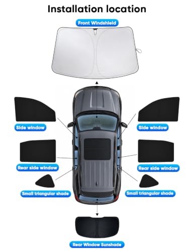 Image of EcoNour Windshield Sun Shade Fit for Ford Explorer 2020-2024 2025 2026