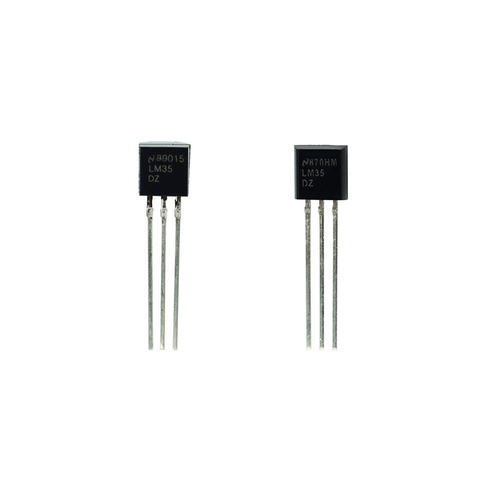 Taidacent 20 Pcs LM35DZ Celsius Temperature Sensors LM35 Package TO92 Linearly Output LM35 Precision Centigrade Temperature Sensors (Original)