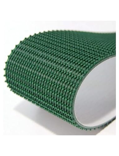 Cinta transportadora de PVC verde para sistemas de logistica y plantas de electronica