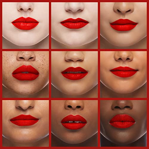 Mynena Orange Red Matte Liquid Lipstick Long Lasting Waterproof Lightweight No Smudge Talc-Free And Paraben-Free - Glory #TOP3