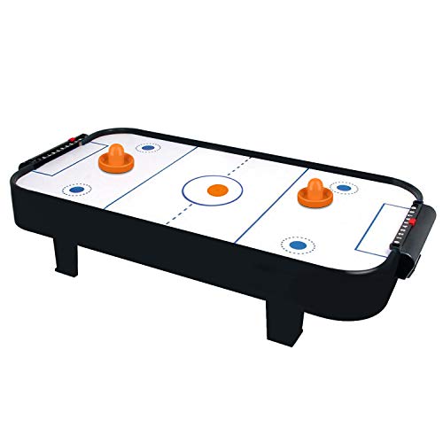 ONE250 Air Hockey Pushers and Orange Air Hockey Pucks, Goal Handles Paddles Replacement Accessories for Game Tables (4 Striker, 4 Puck Pack) (Orange)